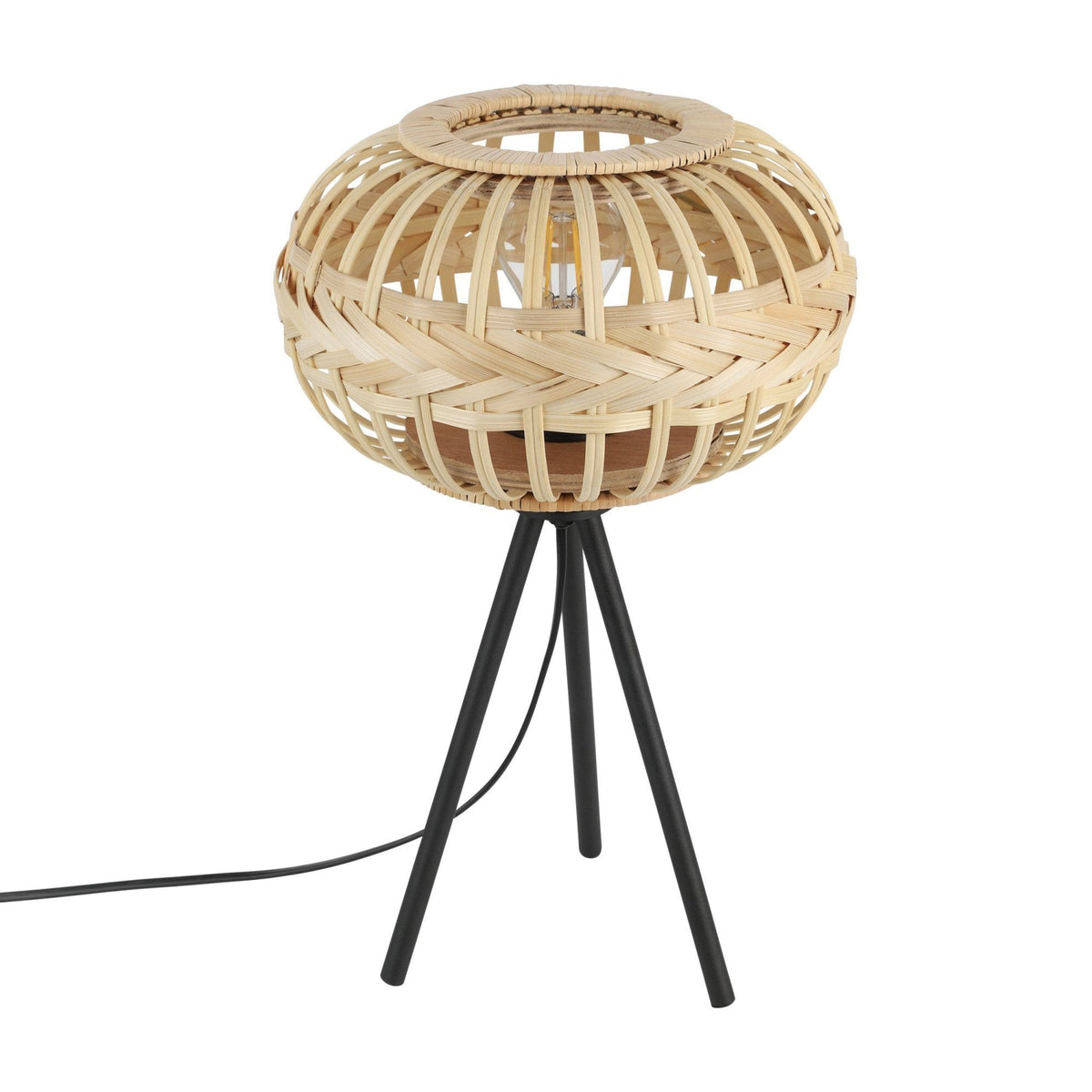 Amsfield 1 Bamboo Wickerwork Table Lamp