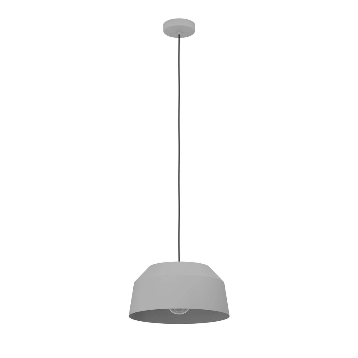 Contrisa 380mm Steel Pendant in Grey