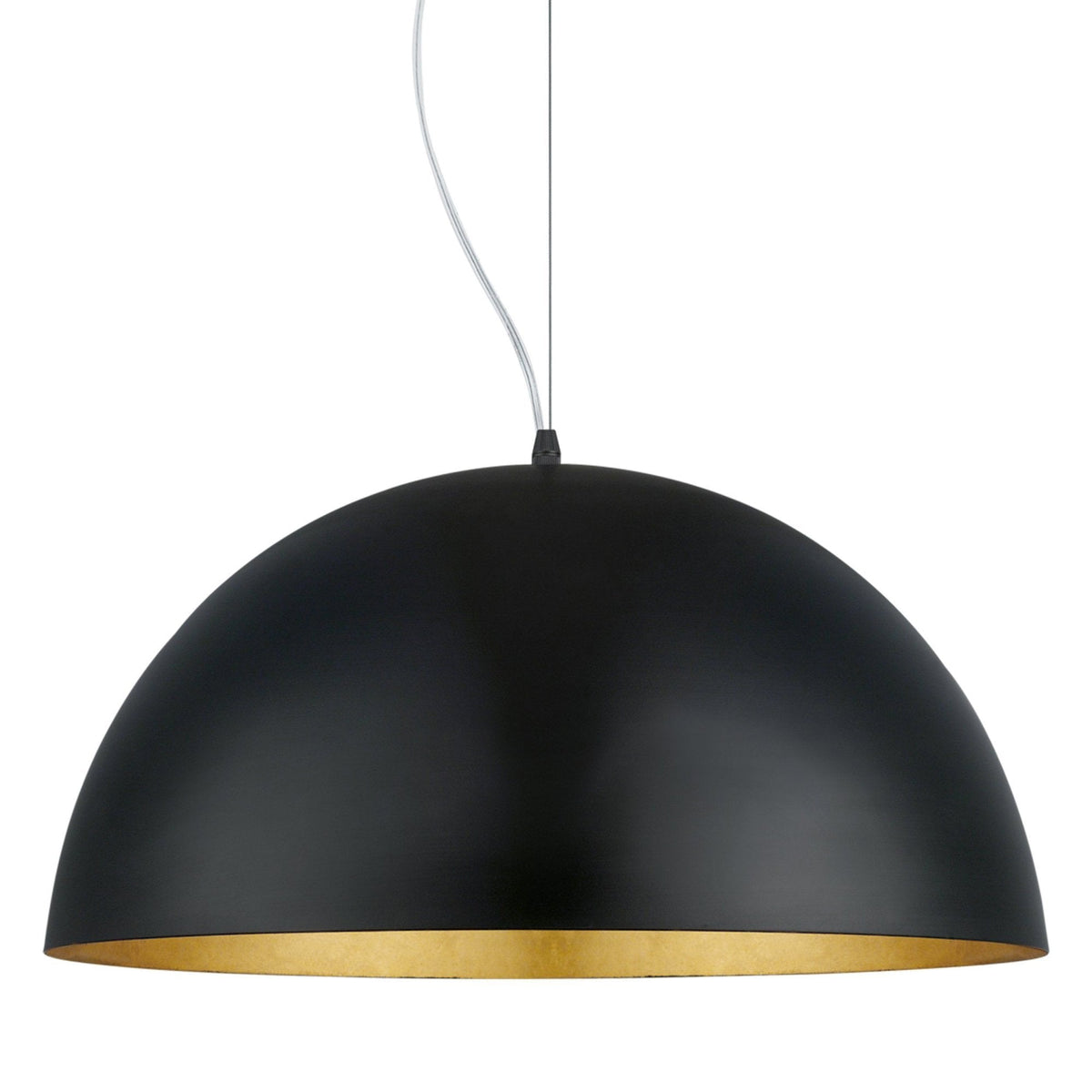 Gaetano 1 530mm Large Black and Gold Pendant Light
