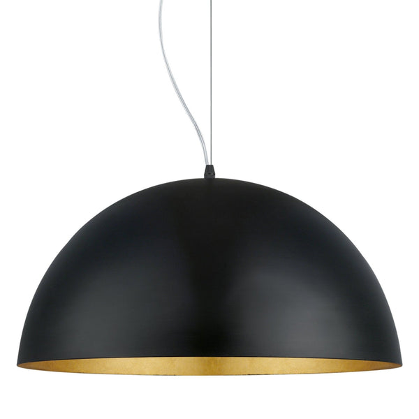 Gaetano 1 530mm Large Black and Gold Pendant Light