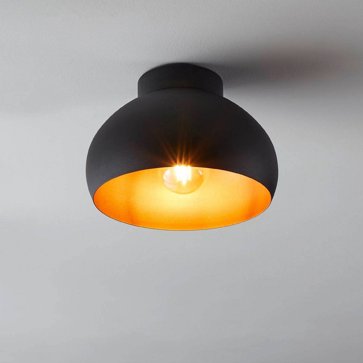 Mogano 280 Ceiling Light in Black and Copper