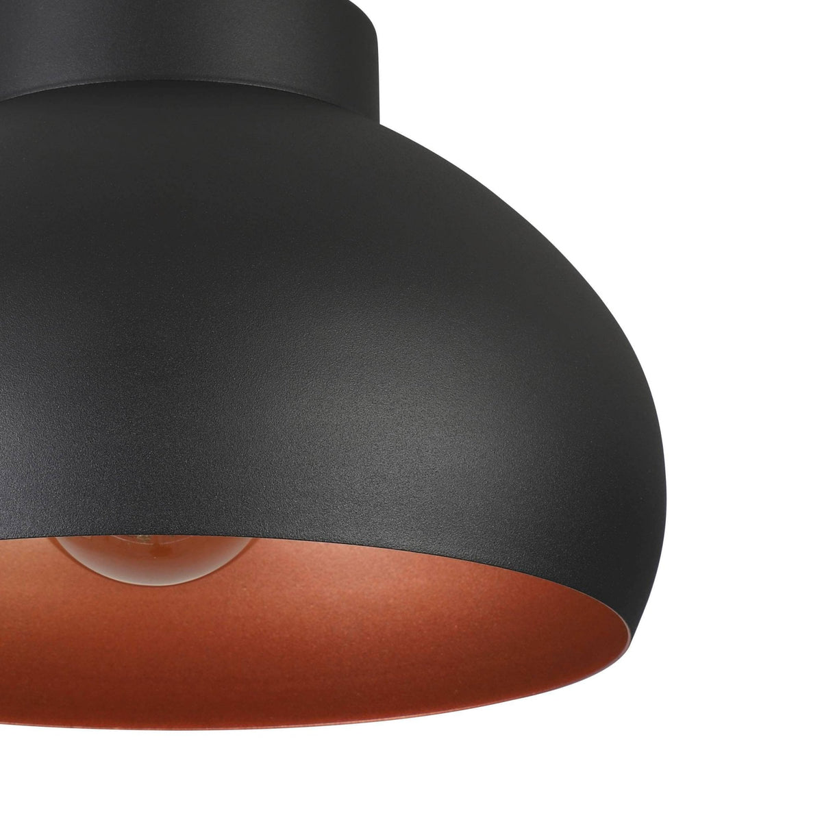 Mogano 280 Ceiling Light in Black and Copper