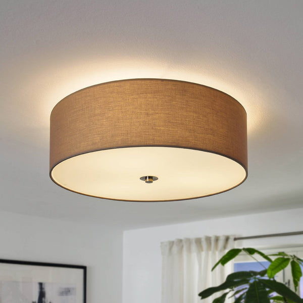 Pasteri Flush Ceiling Light in Taupe