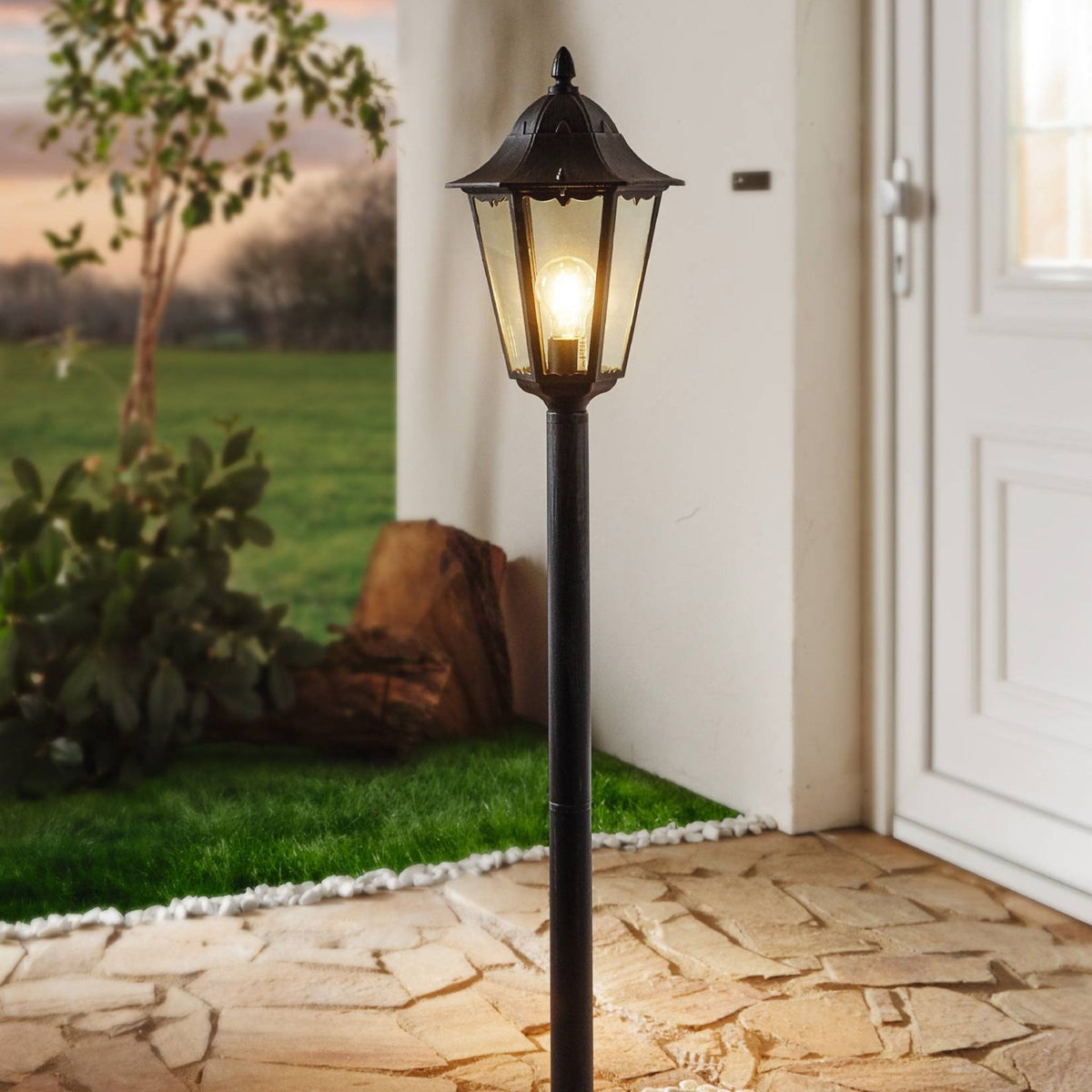 Navedo Black IP44 Exterior Cast Aluminium Small Post Light