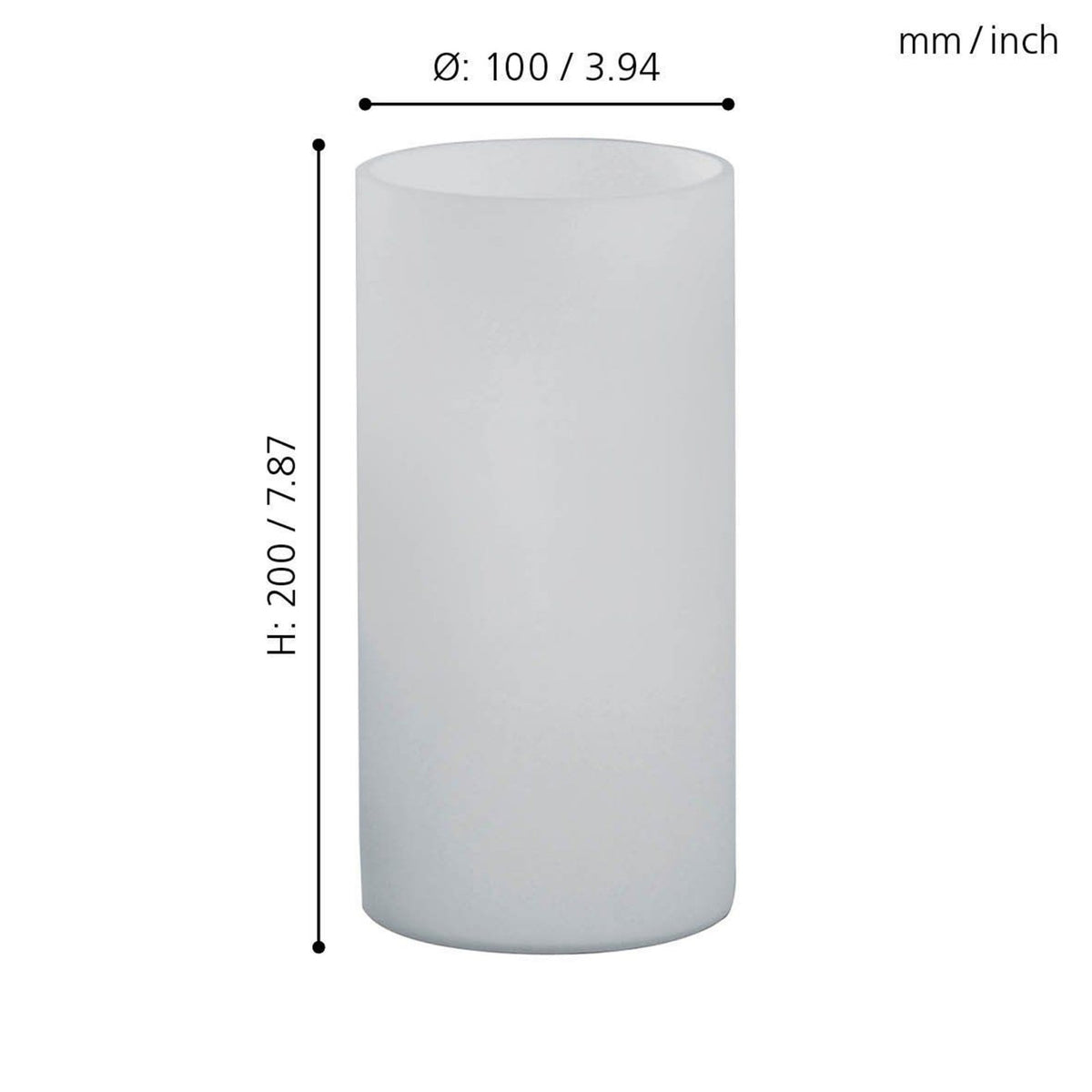 Geo White Opal Glass Table Lamp