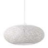 Campilo Fabric Twist Pendant Light in White