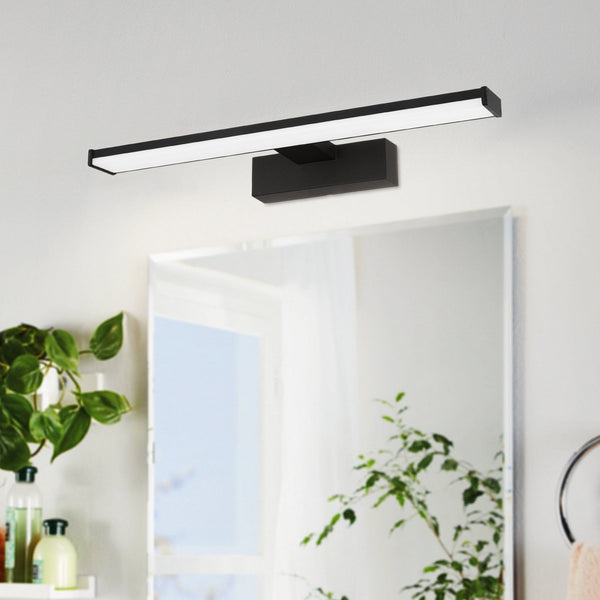 Pandella 1 400 LED Bathroom Mirror Wall Light in Black