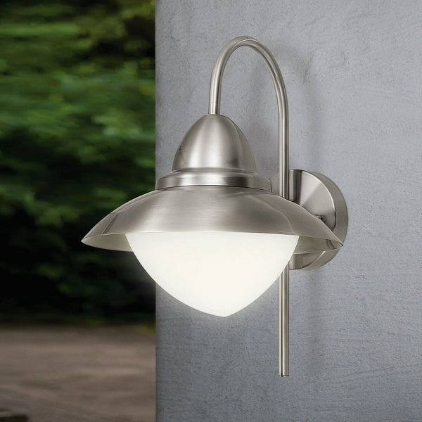 Sidney Outdoor IP44 Stainless Steel Wall Light