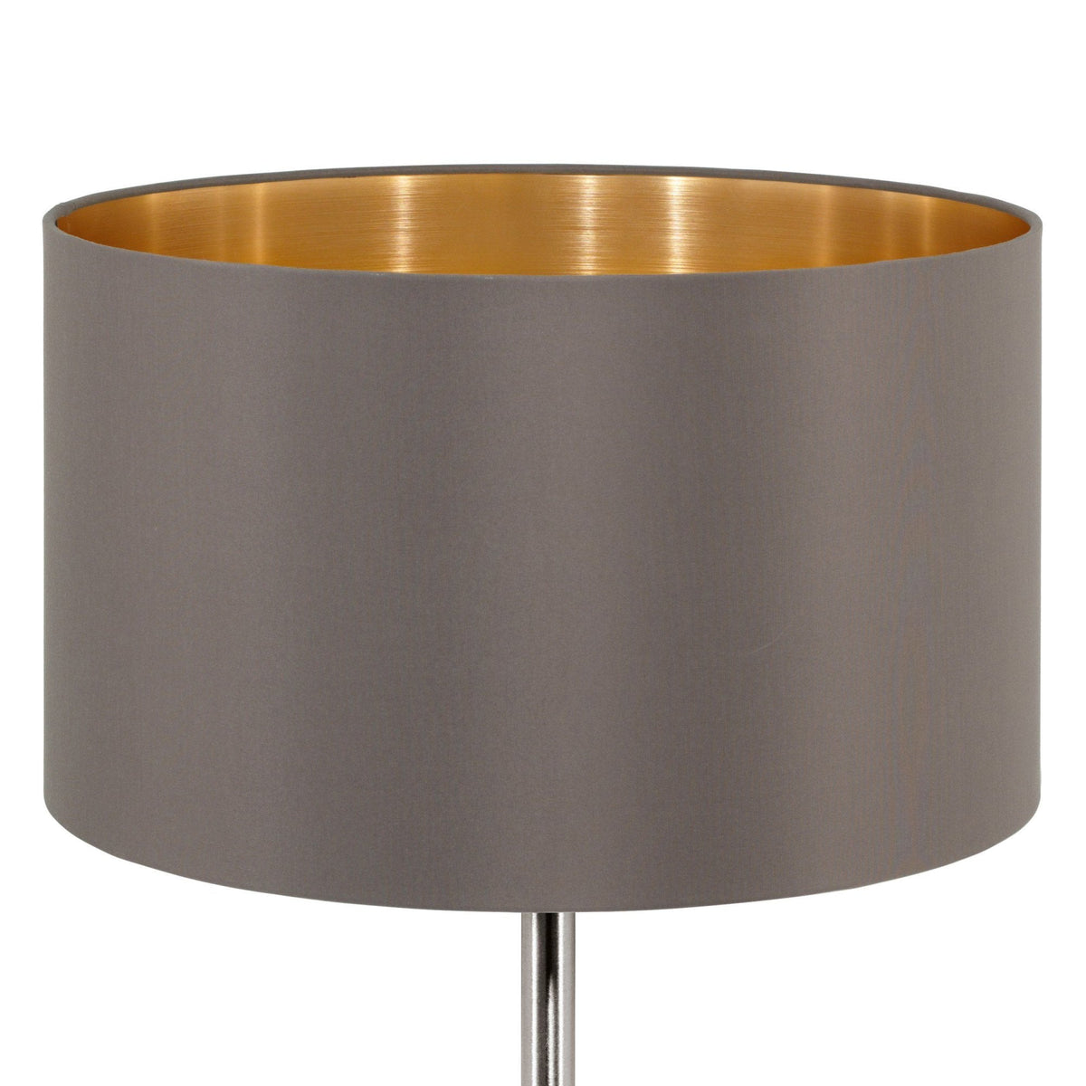 Maserlo Table Lamp with a Cappucino and Gold Shade