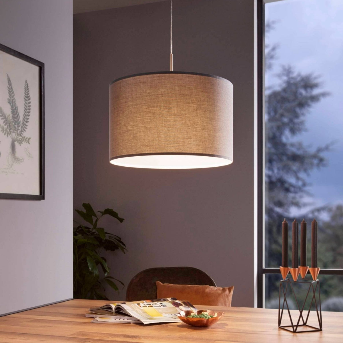 Pasteri Small Grey and White Pendant Light