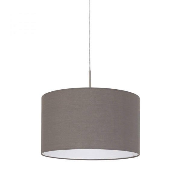Pasteri Small Anthracite Brown Fabric Pendant