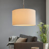 Pasteri Small White Fabric Pendant Light