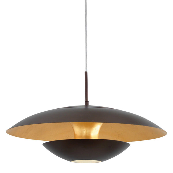 Nuvano Pendant Light in Gold and Brown