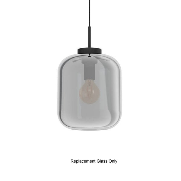 Replacement Black Vaporised Glass Shade for the Eglo Bulciago 250mm