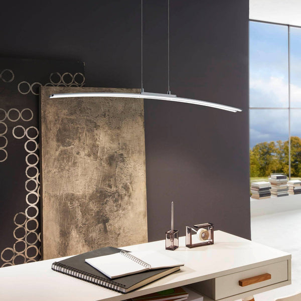 Lasana Double LED Bar Pendant in Chrome