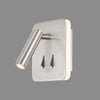 Cayman Square LED Wall Reading Bedside Light in Satin Nickel