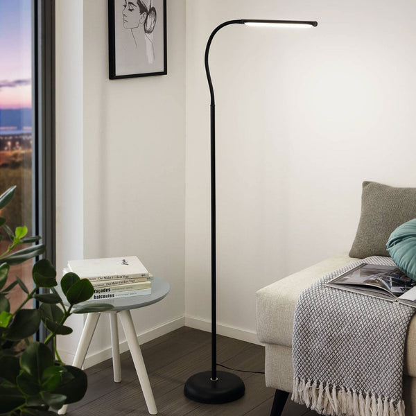 Laroa Touch Dimmable LED Floor Lamp in Black