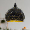 Roccaforte 400mm Pendant Light in Black and Gold