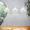 Roccaforte Triple Bar Pendant Light in White