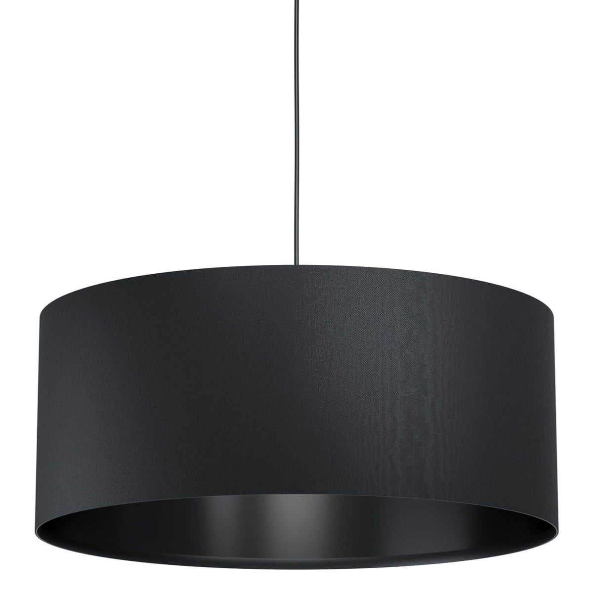 Maserlo 1 Black 530mm E27 Pendant Light