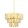 Erseka 385mm Brass & Crystal Pendant Light