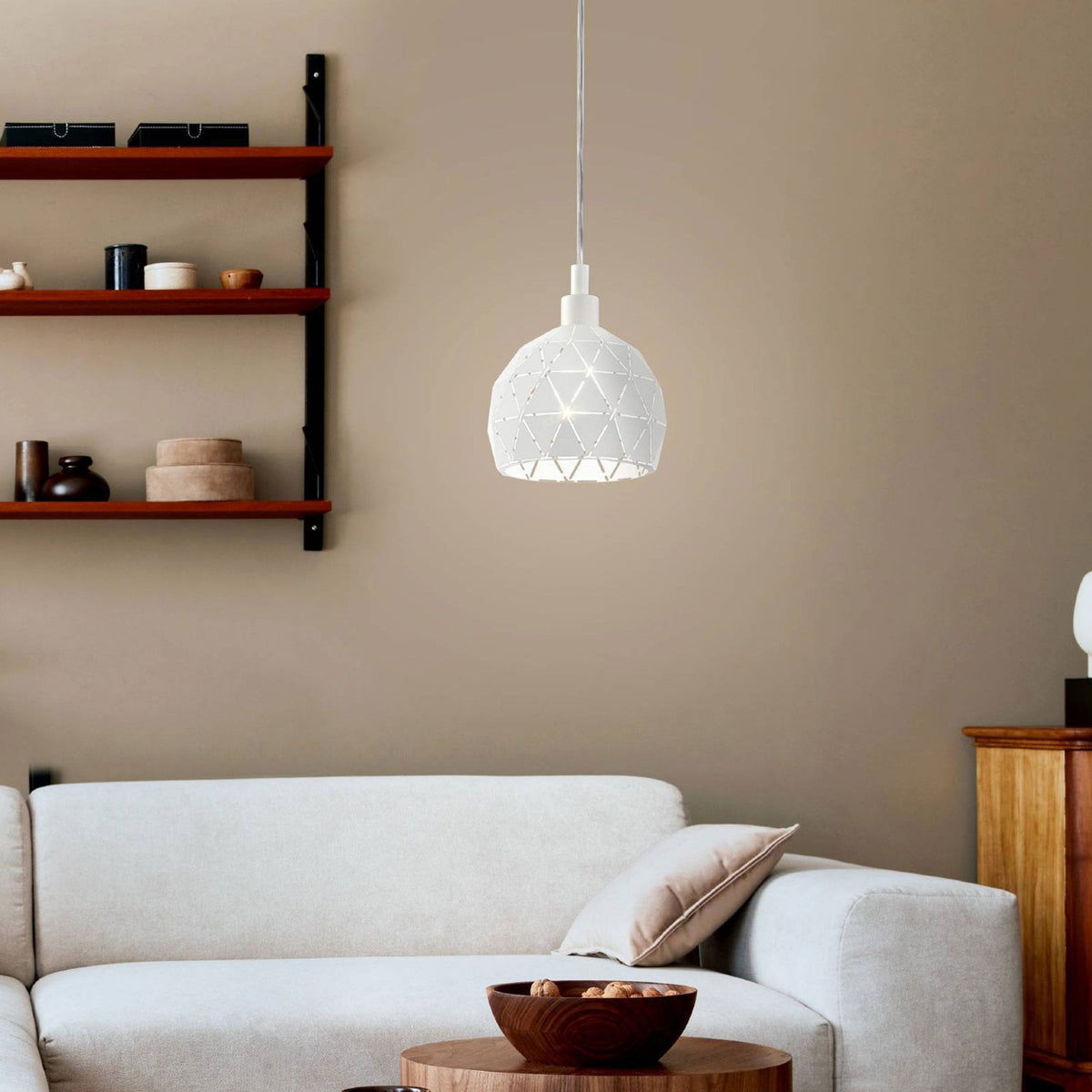 Roccaforte 170mm Pendant Light in White