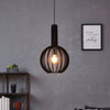 Velasco 310mm Wooden Pendant in Black