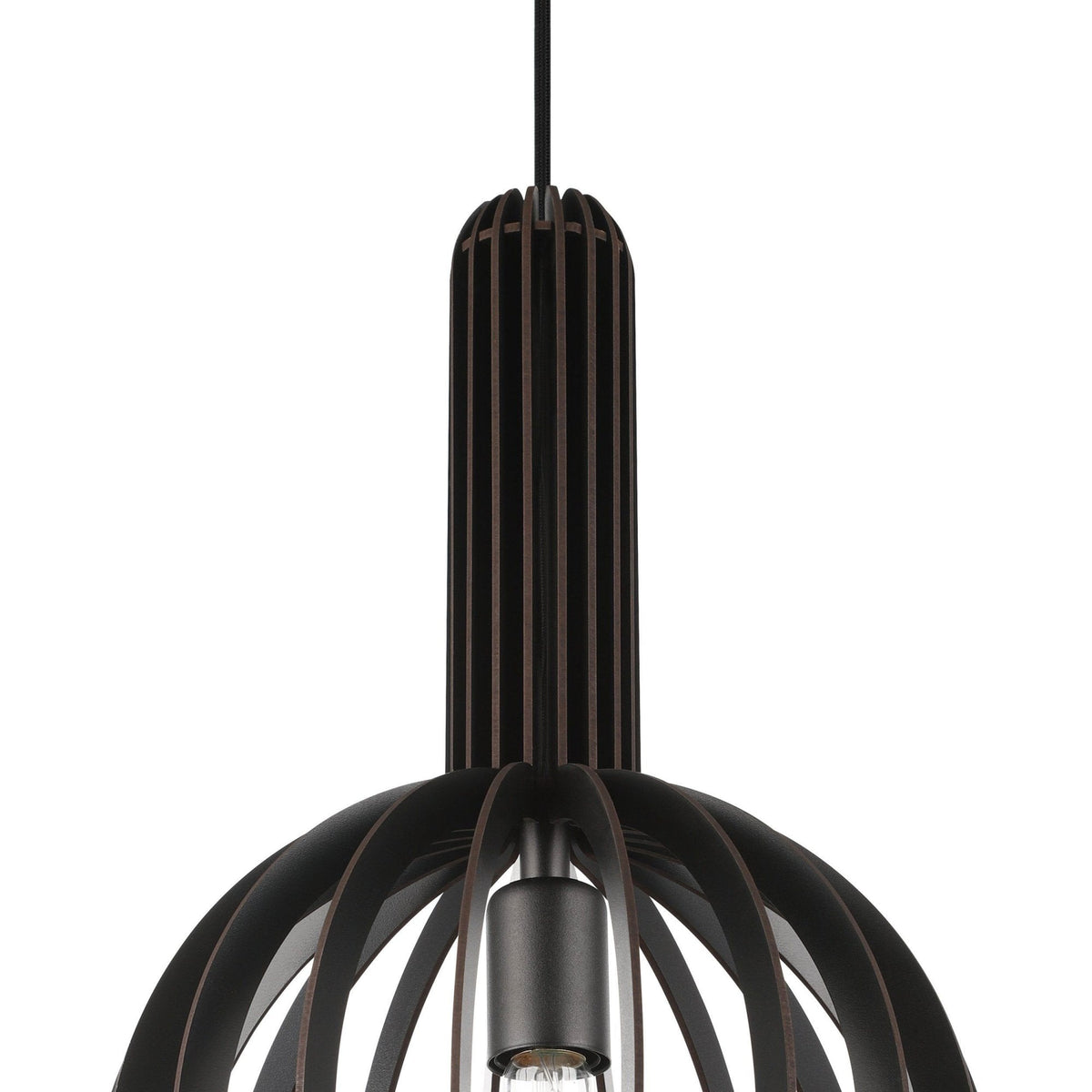 Velasco 310mm Wooden Pendant in Black