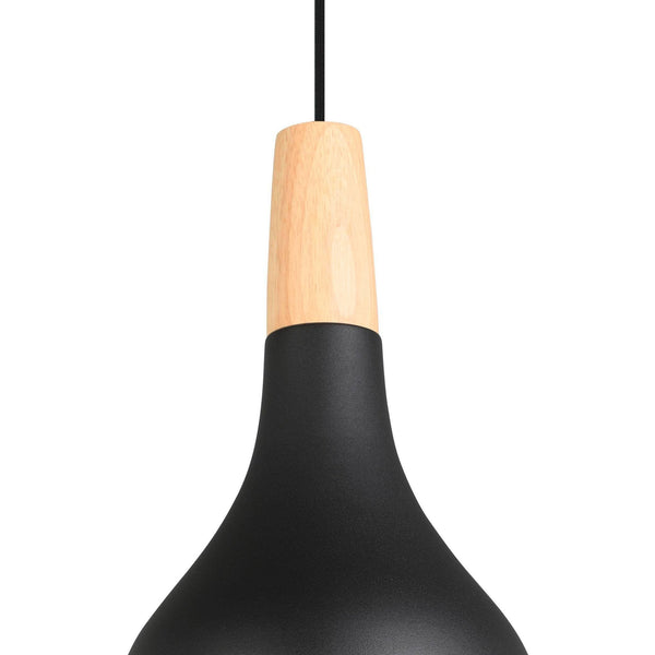 Sabinar Small Steel Pendant Light in Black