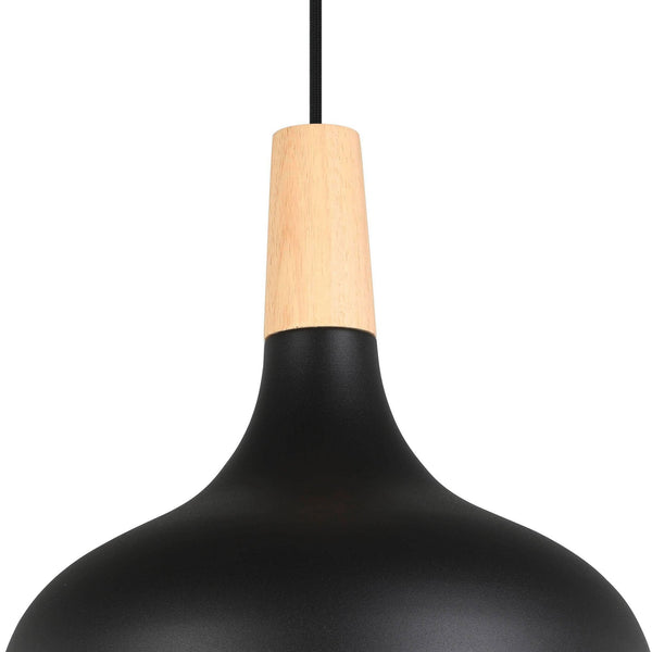 Sabinar Medium Steel Pendant Light in Black