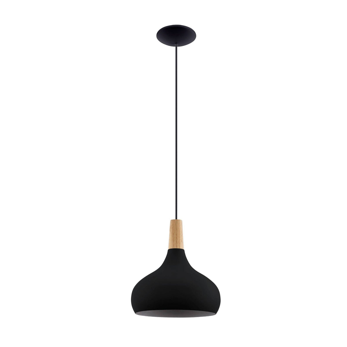 Sabinar Medium Steel Pendant Light in Black