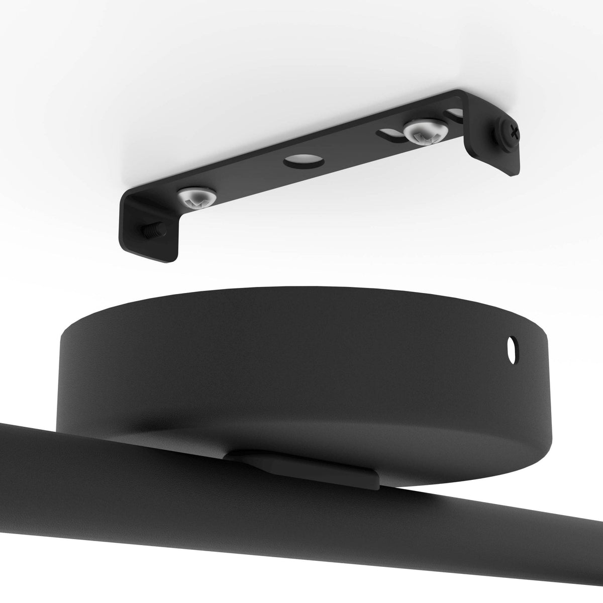 Girona Twin Spotlight in Black and Brushed Brass