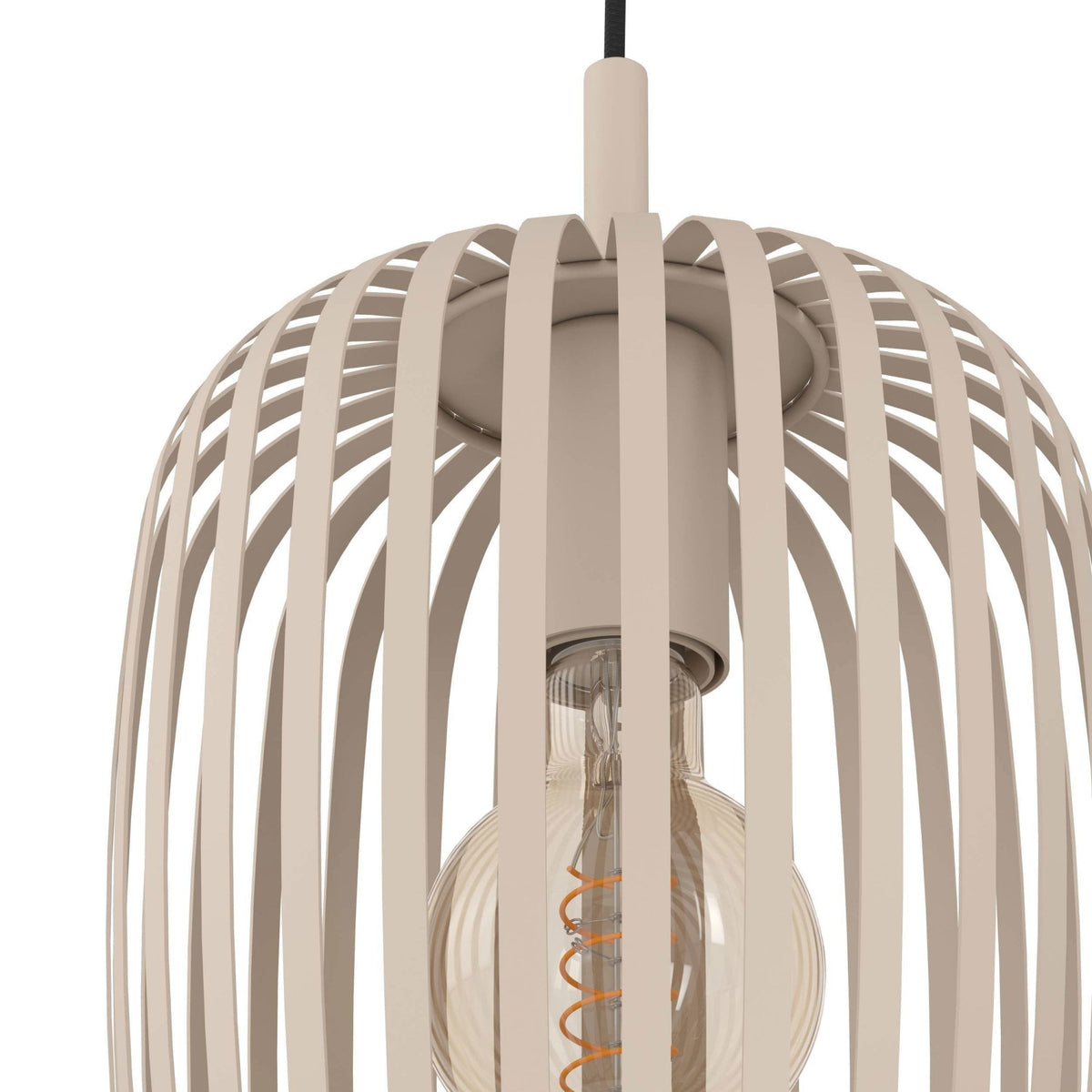 Romazzina Triple Drop Round Steel Pendant in a Sandy Finish