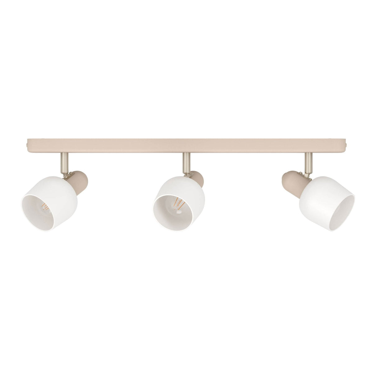 Corato Triple Spotlight in a Sandy Finish with Opal Glass Shades