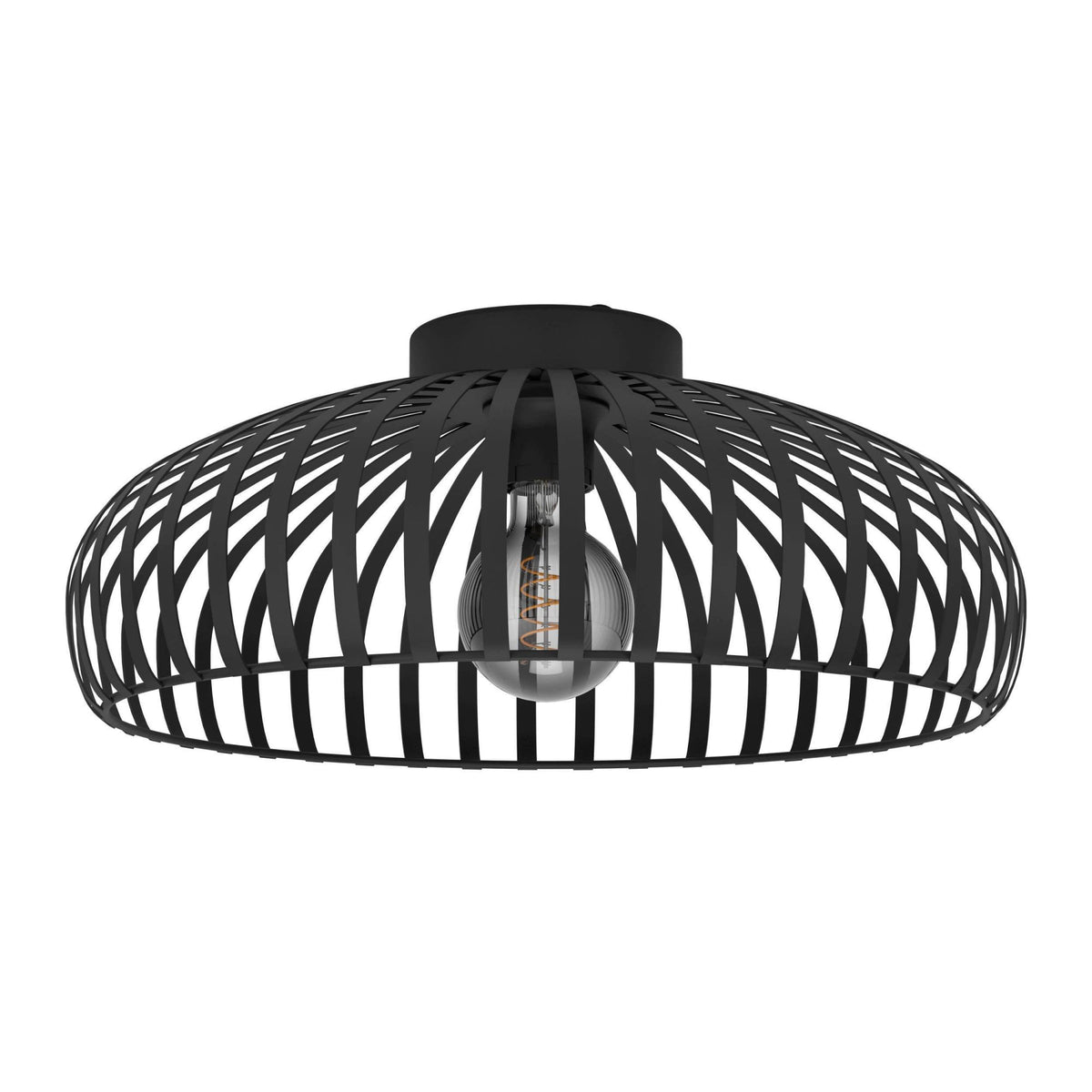 Mogano 3 430mm Ceiling Light in Black