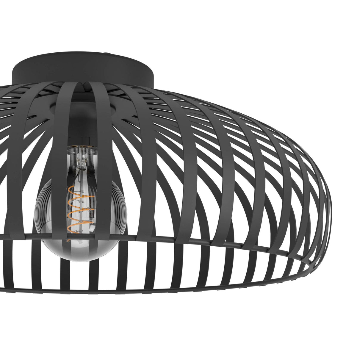 Mogano 3 430mm Ceiling Light in Black