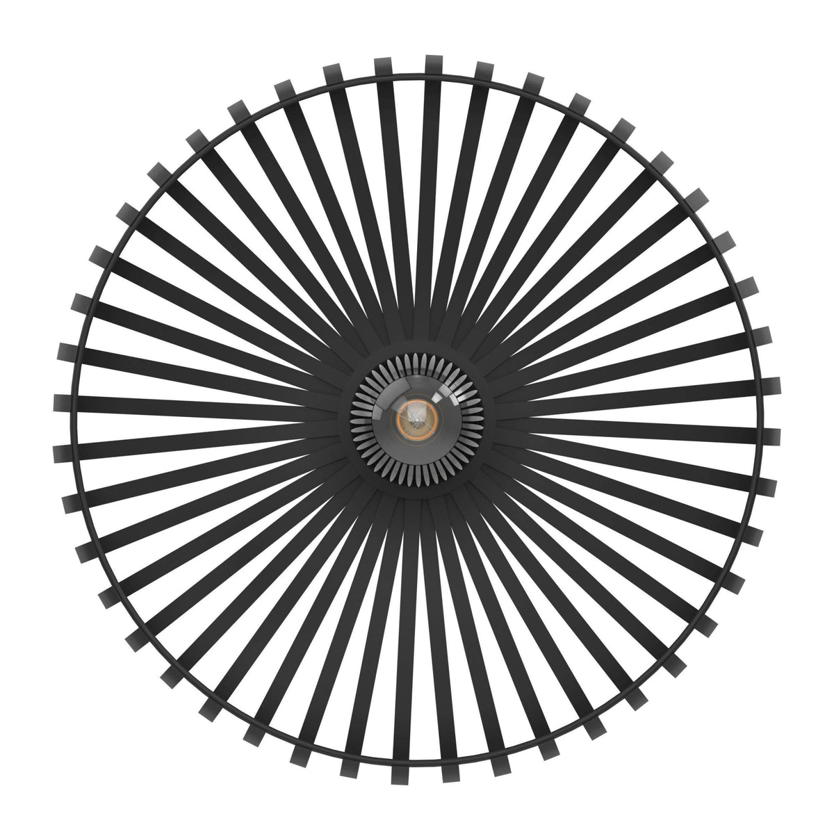 Mogano 3 430mm Ceiling Light in Black