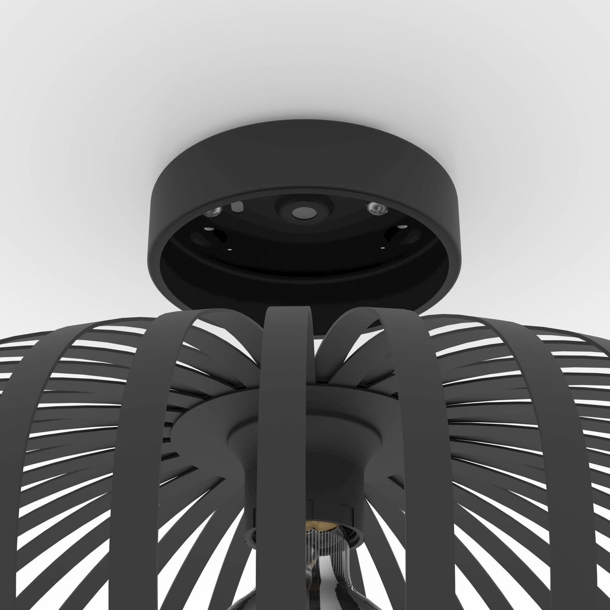 Mogano 3 430mm Ceiling Light in Black