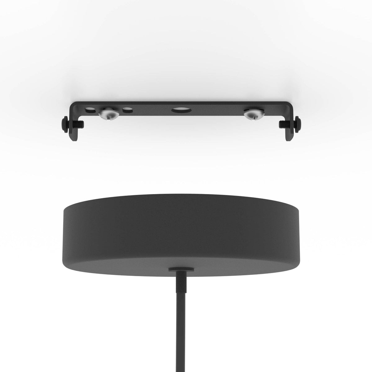 Escandell Single Drop Pendant in Brushed Brass