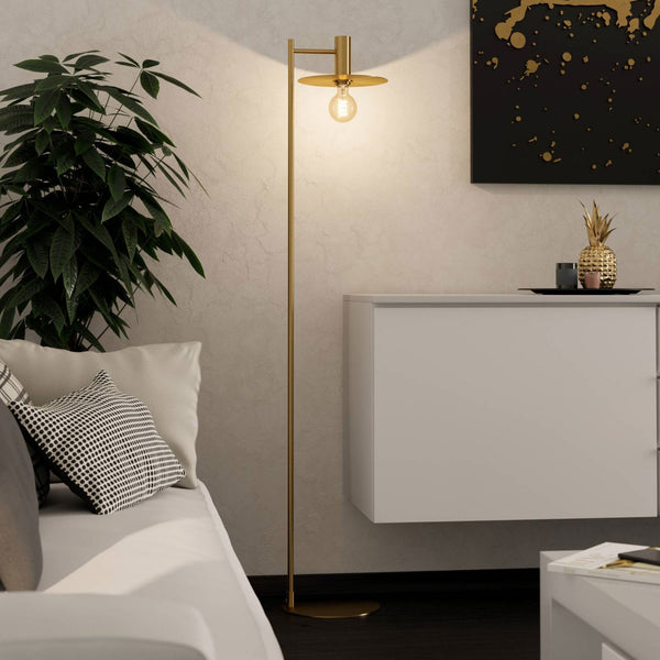 Escandell Floor Lamp in Brushed Brass