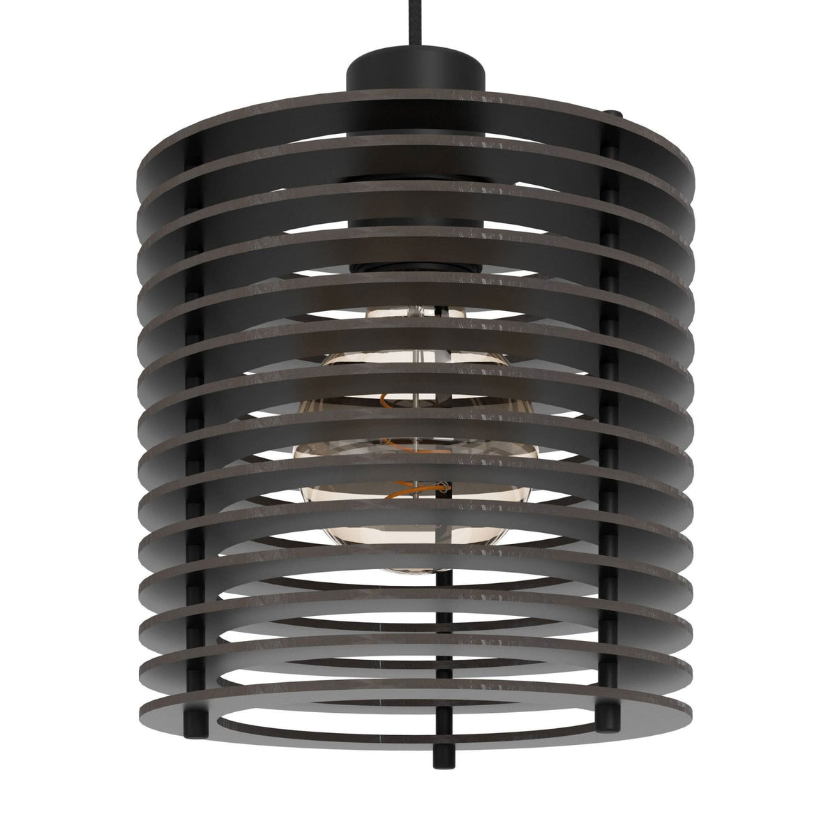 Segovia Triple Drop Linear Pendant in Black