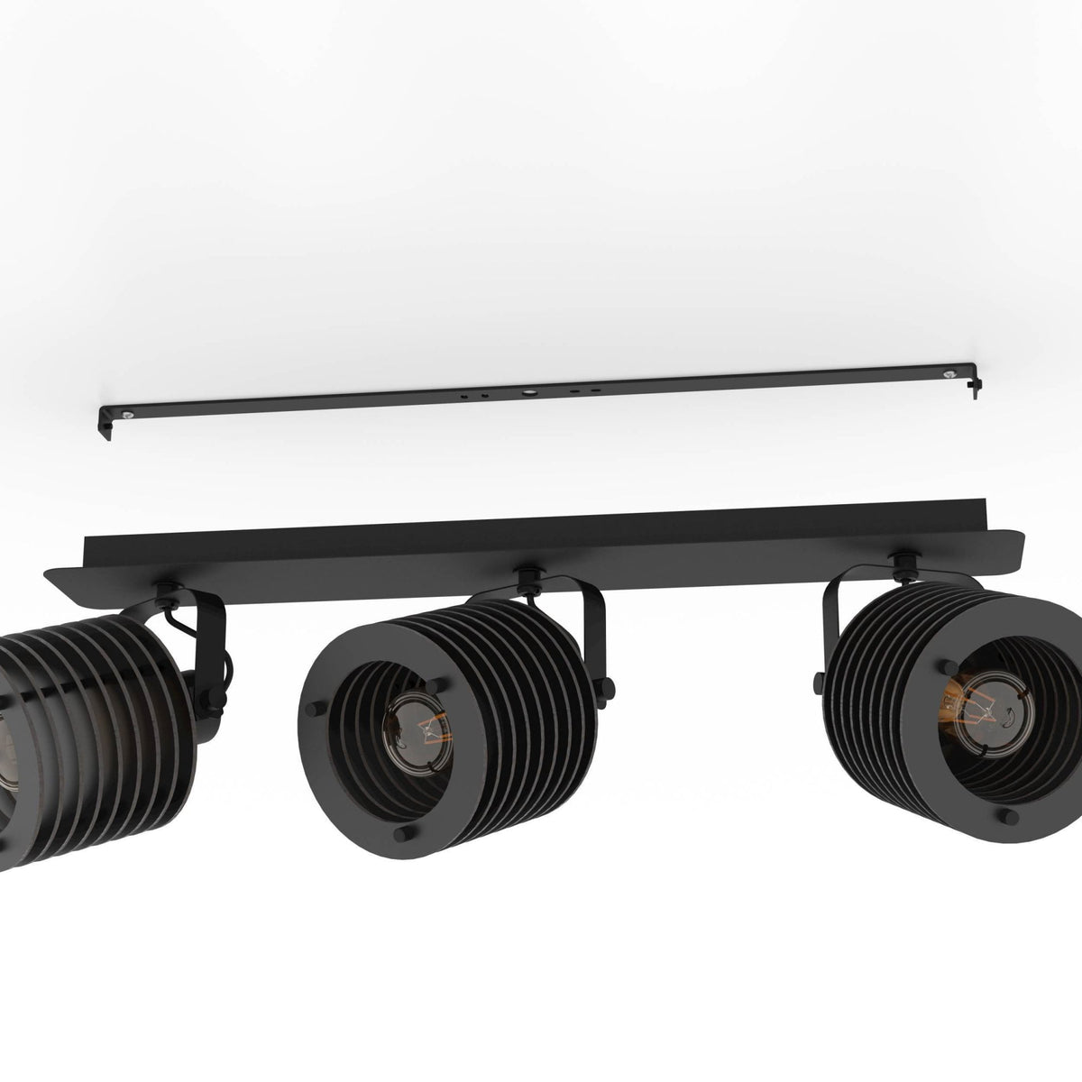 Segovia Triple Spotlight in Black