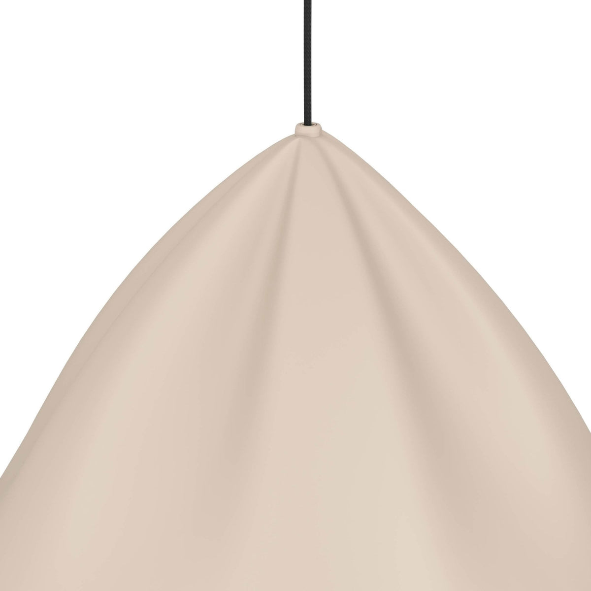 Podere Single Drop Pendant with a Sandy Steel Shade