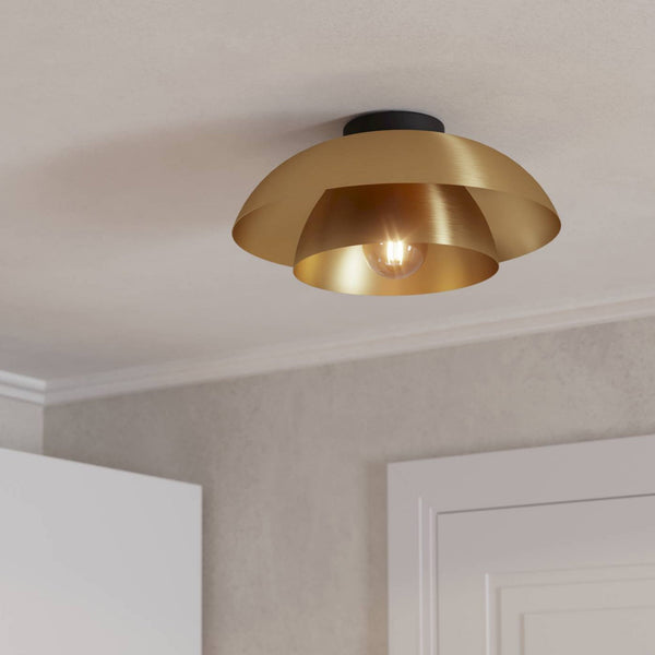 Cenciara Ceiling Light with Brushed Brass Steel Shades