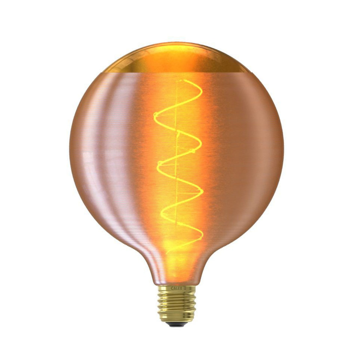 E27 Silk Dimmable Spiral Filament Gold 125mm LED Globe 4W 1800K 140lm