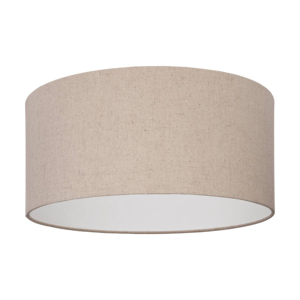Feniglia Ceiling Light with Natural Fabric Linen Shade