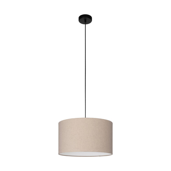 Feniglia Single Drop Pendant with Natural Fabric Linen Shade