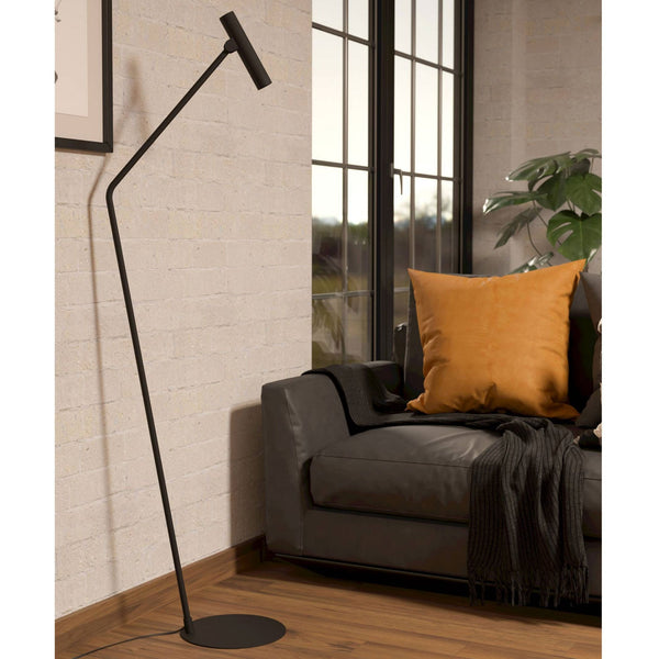 Almudaina LED Task Floor Lamp in Black