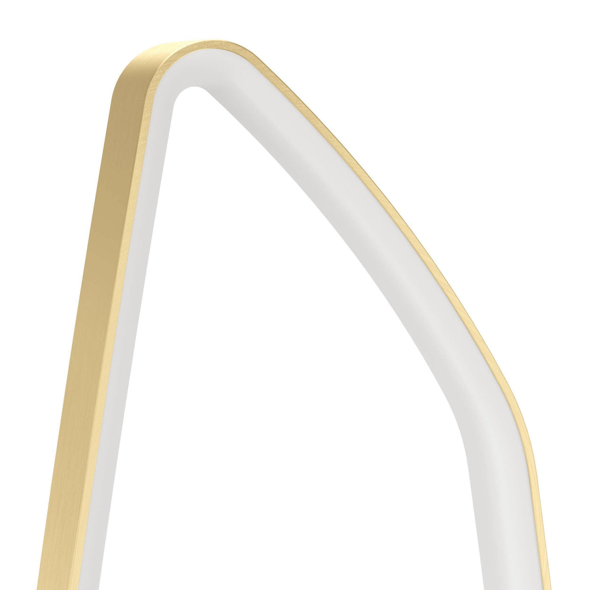 Vallerosa LED Floor Lamp in Brushed Brass with White Diffuser