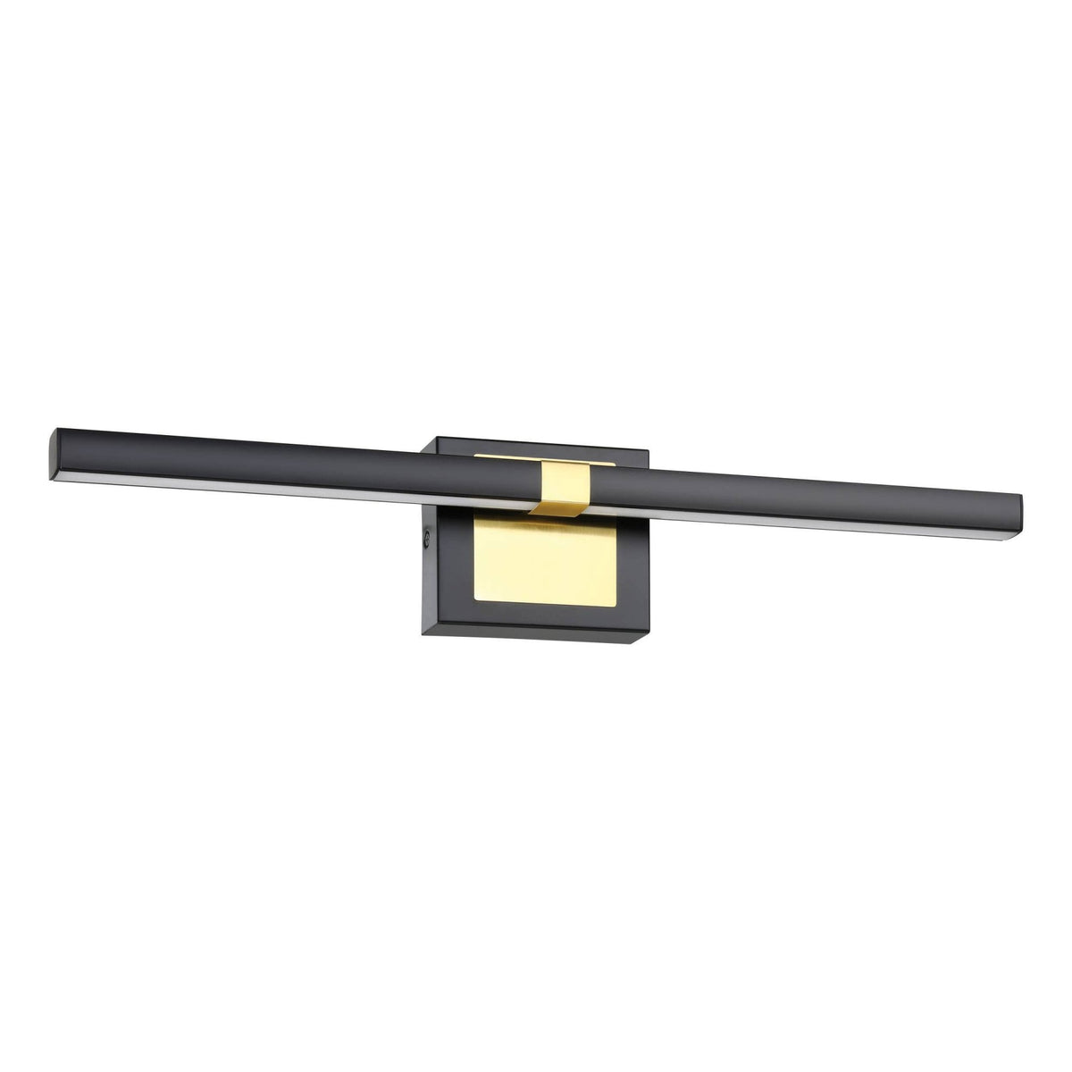 Peguera 600mm IP44 LED Bathroom Wall Light in Black & Brushed Brass